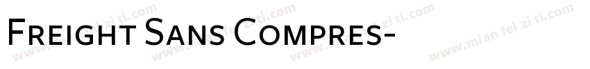 Freight Sans Compres字体转换